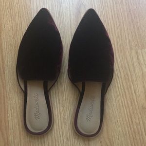 Madewell Gemma Velvet Slides